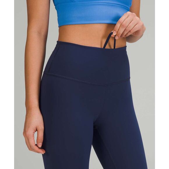Lululemon Wunder Train High‑Rise Tight 25” Everlux Size 0 Night Sea - Picture 4 of 8